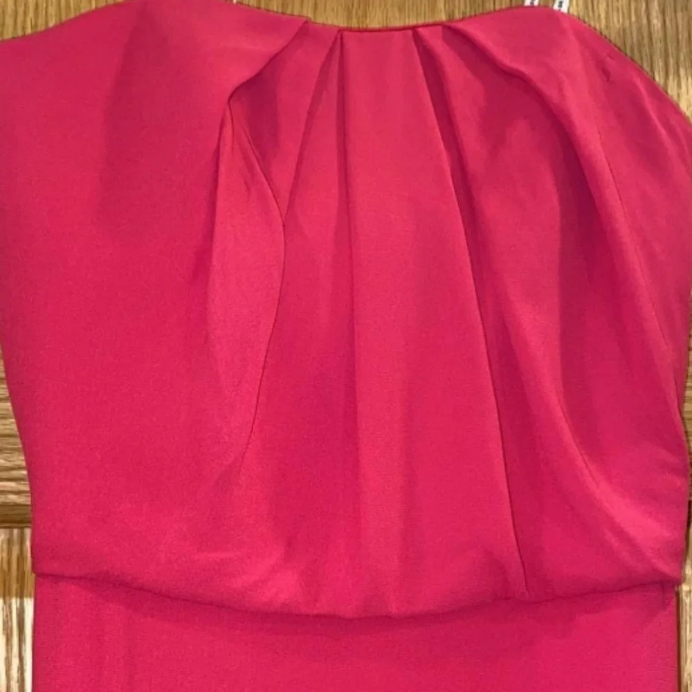 Halston Heritage Strapless Drape Back Flowy Gown - Picture 7 of 15